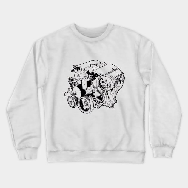 Engine Crewneck Sweatshirt by stormjang